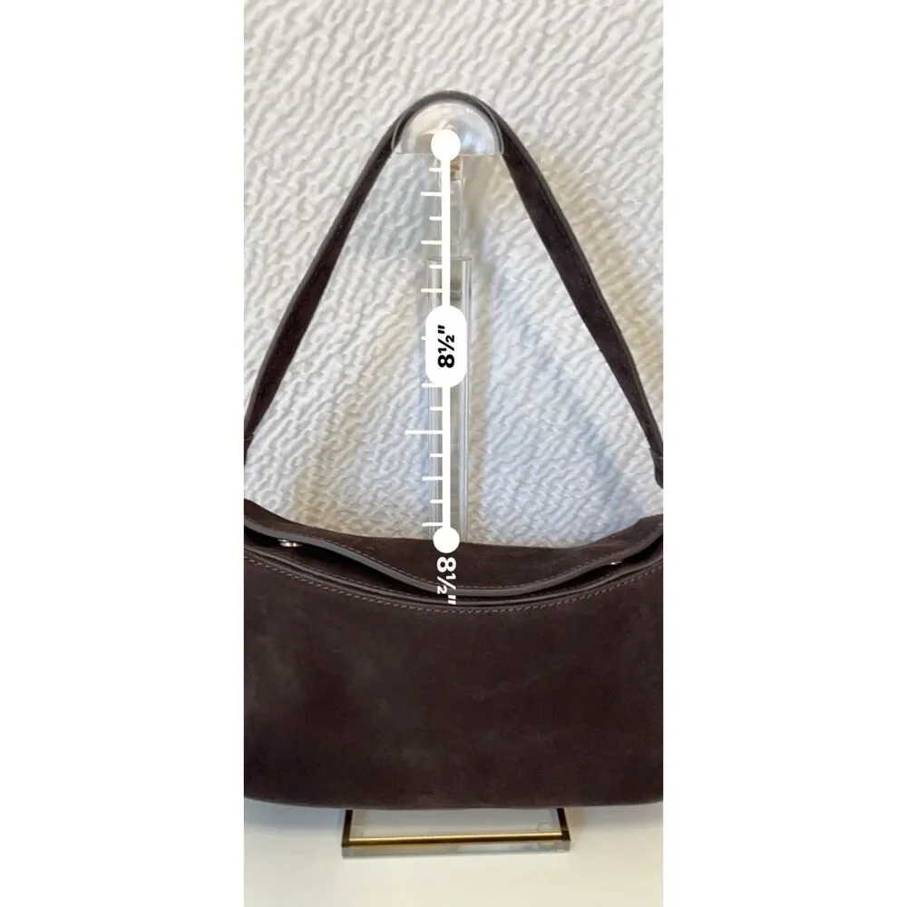 NWT Deep brown Italian leather/suede convertible crossbody
